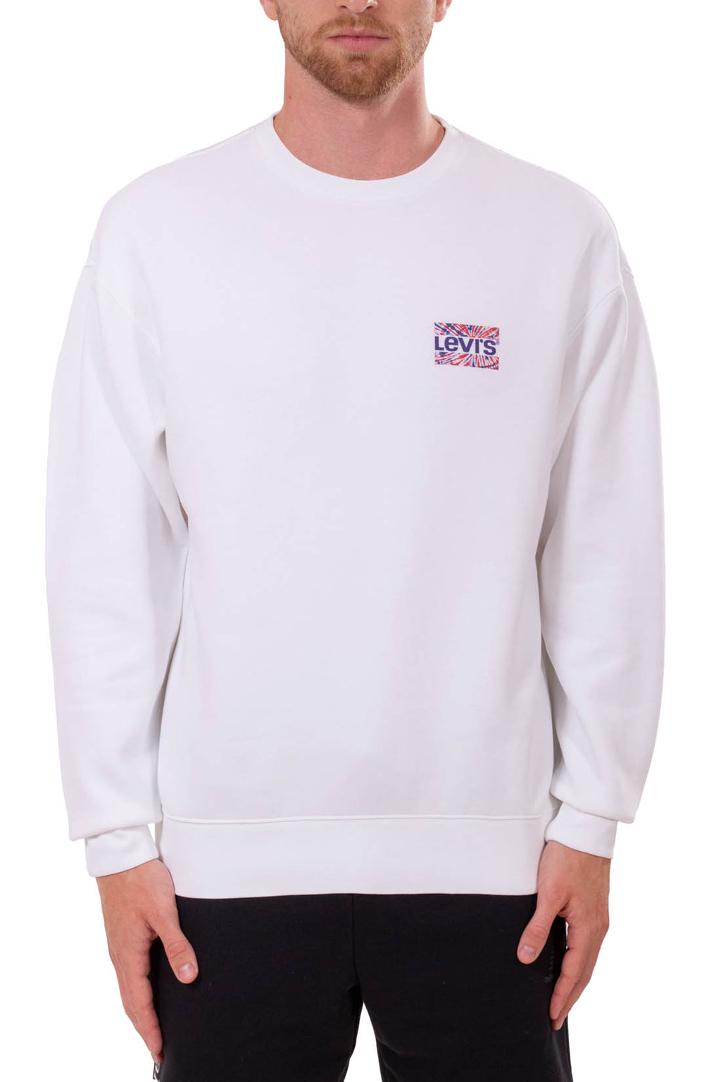 LEVI'S - Men's relaxed crewneck sweatshirt with logo  - Size-21