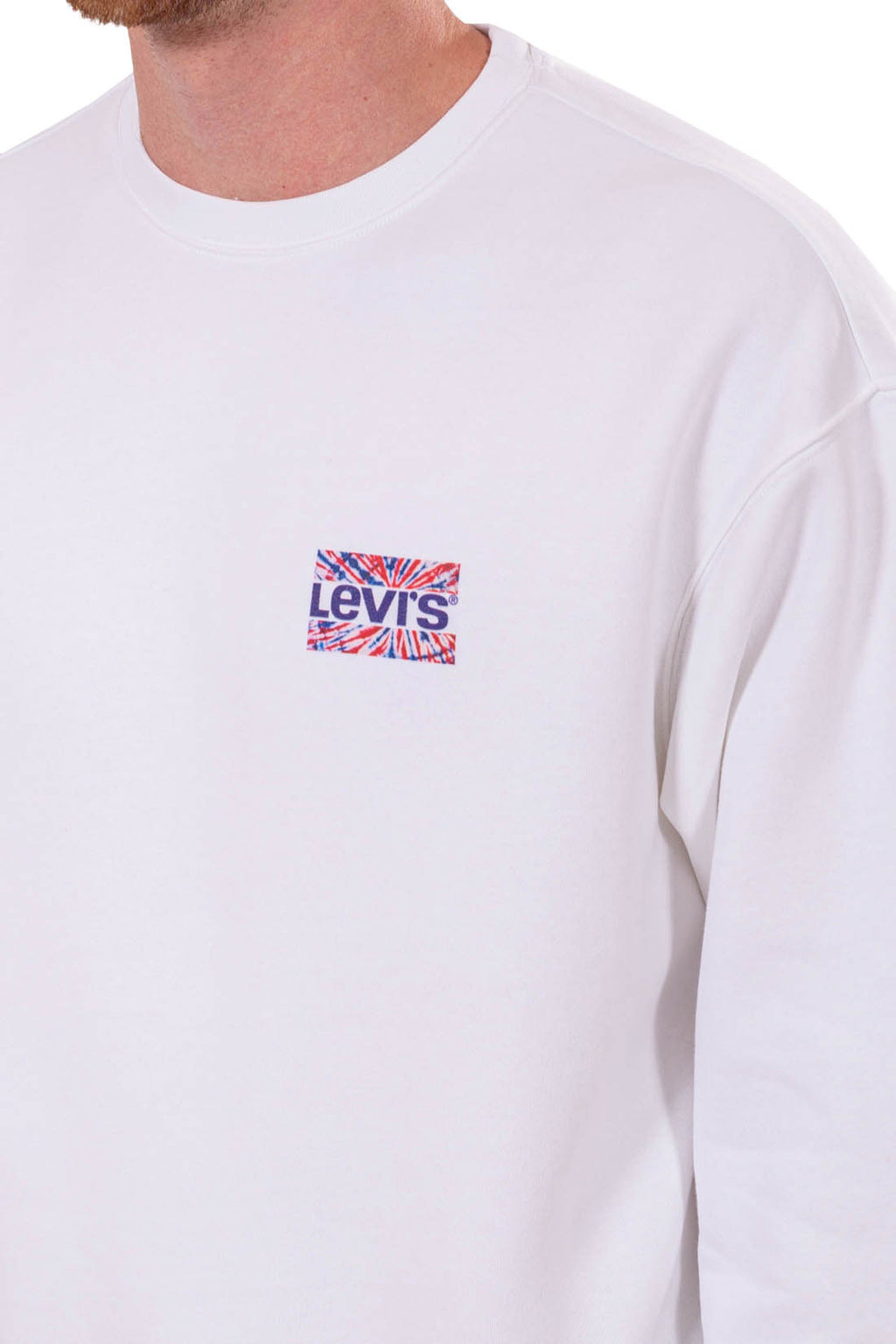 LEVI'S - Men's relaxed crewneck sweatshirt with logo  - Size-20