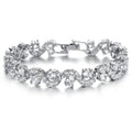 Crystalline Azuria 18ct Placcato Oro o Giallo Bracciale Tennis per Donne Bracciale Tennis Con Cubic Cristalli di Zirconi per Donne e Bambina in Scatola di Gioielli