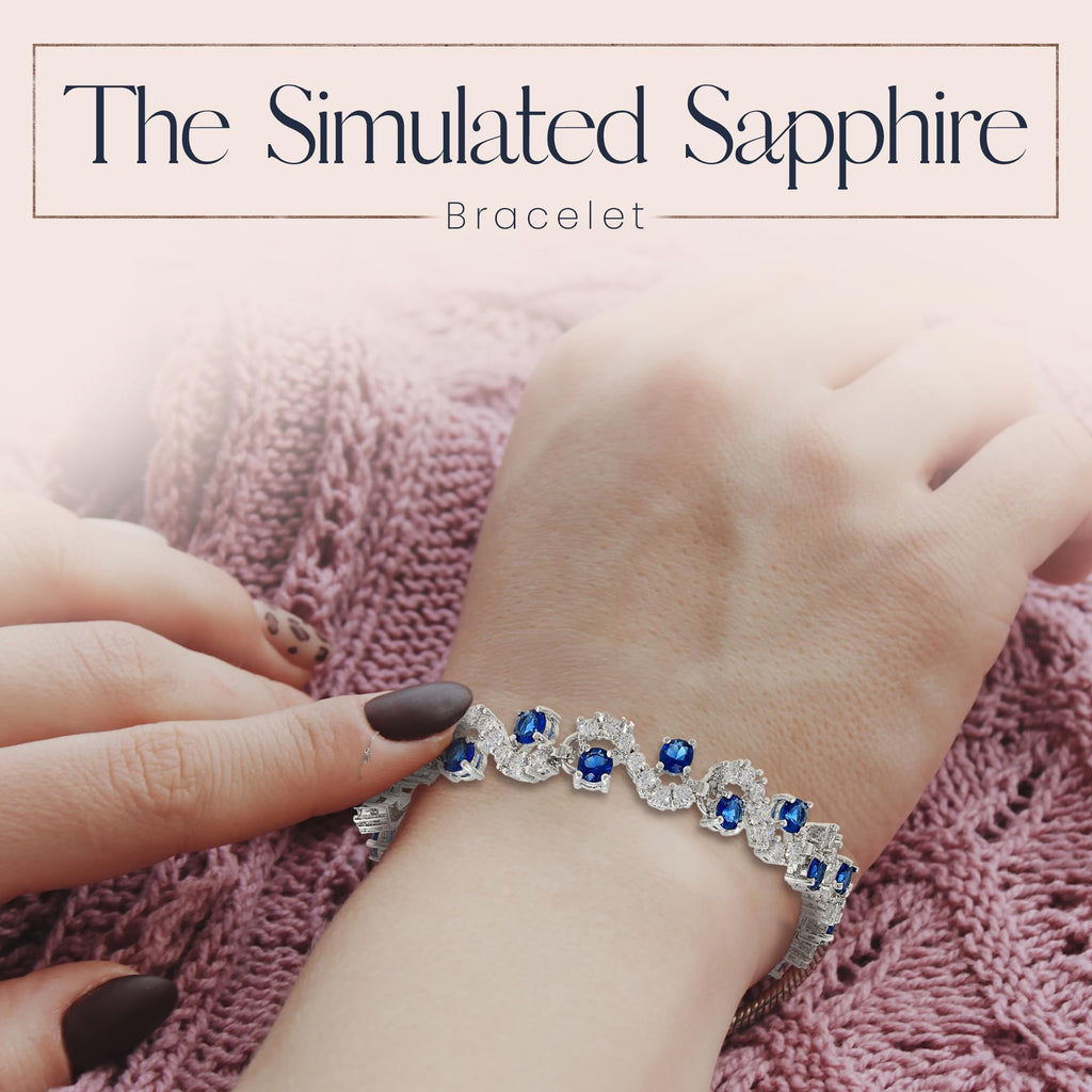 Crystalline Azuria 18ct Placcato Oro o Giallo Bracciale Tennis per Donne Bracciale Tennis Con Cubic Cristalli di Zirconi per Donne e Bambina in Scatola di Gioielli