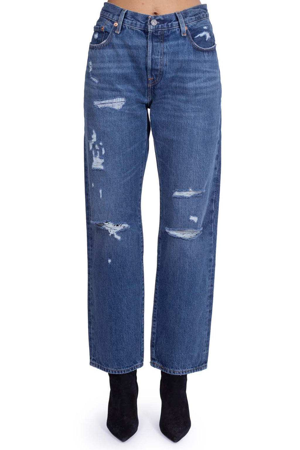 LEVI'S - Women's 501 '90s jeans with rips-21