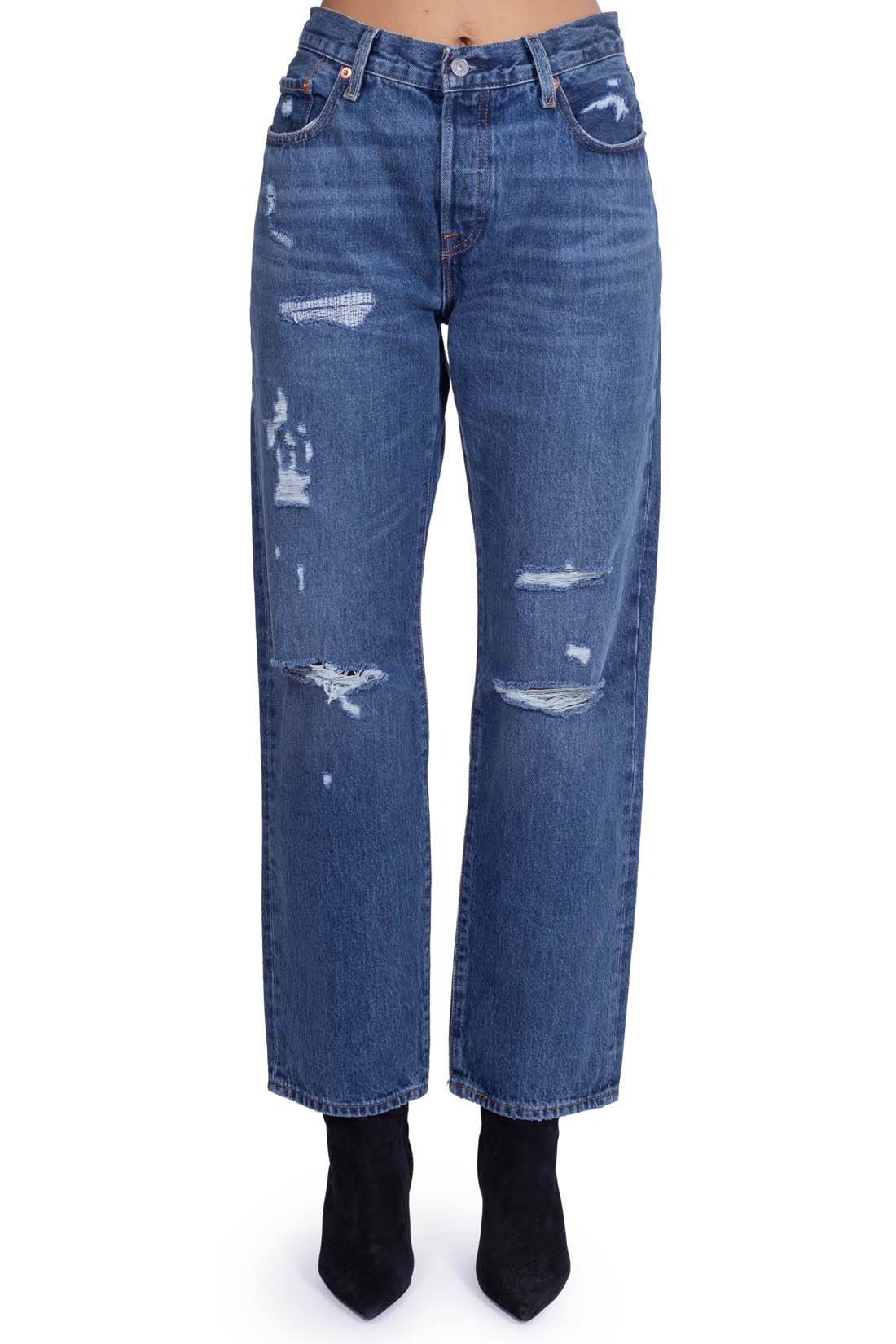 LEVI'S - Women's 501 '90s jeans with rips-1