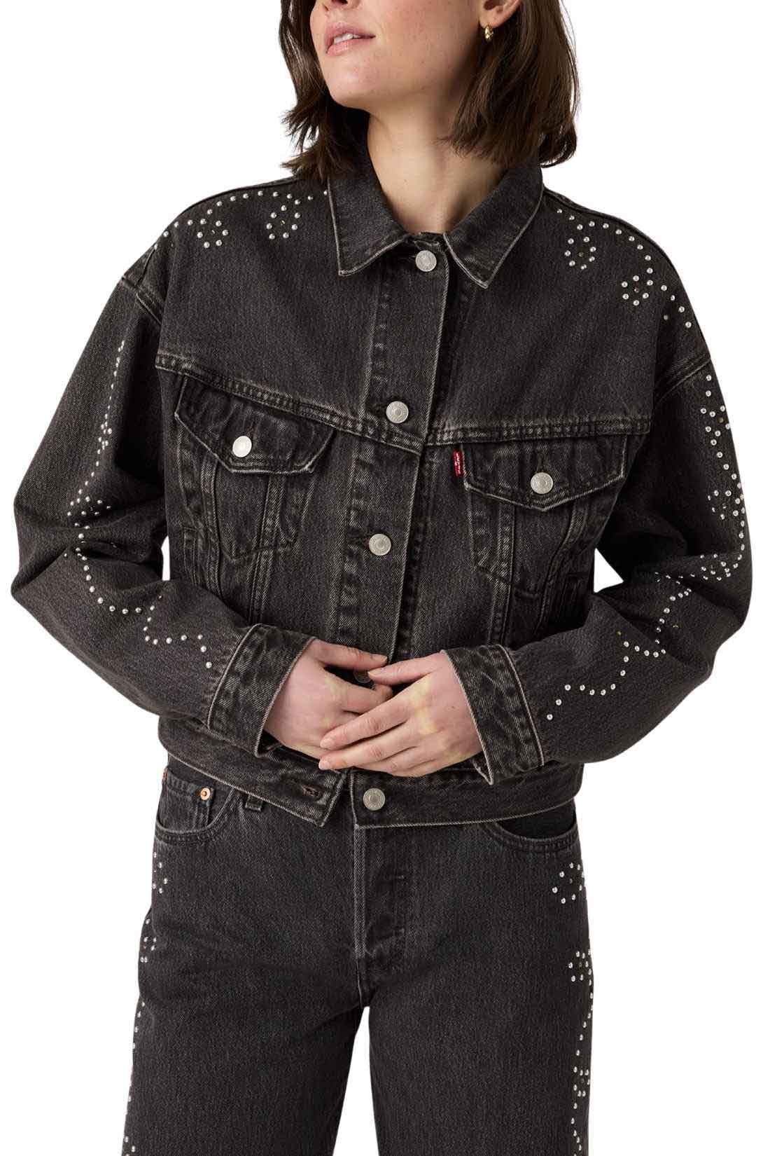 LEVI'S - Women's Trucker Shrunken ’90s jacket with studs-13