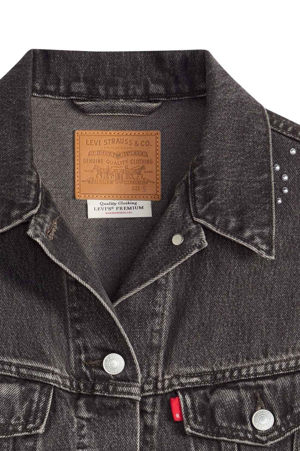 LEVI'S - Women's Trucker Shrunken ’90s jacket with studs-0