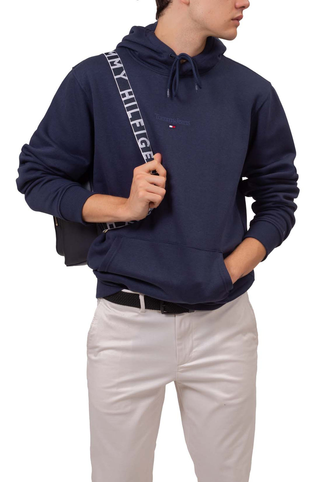 TOMMY JEANS - Men's regular winter hoodie with tonal logo  - Size XXL-39