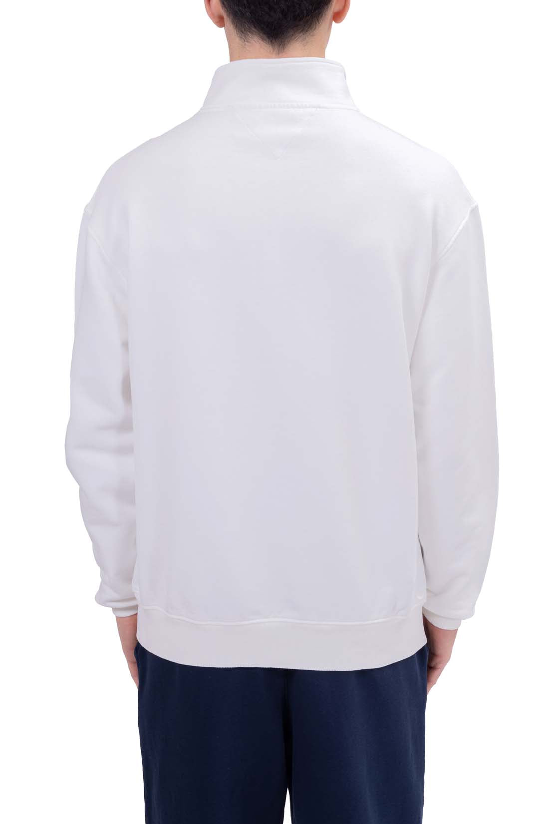 TOMMY JEANS - Men's summer sweatshirt with half zip and logo  - Size L-22