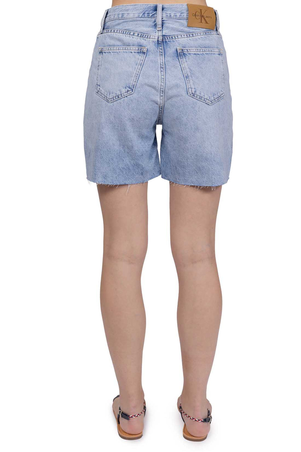 CALVIN KLEIN JEANS - Women's relaxed denim Bermuda shorts-6