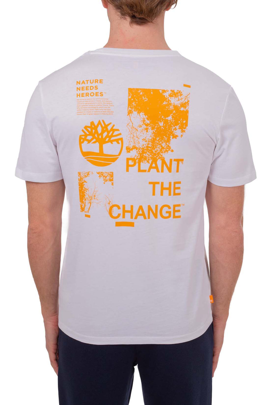 TIMBERLAND - Men's regular T-shirt with back logo print-9