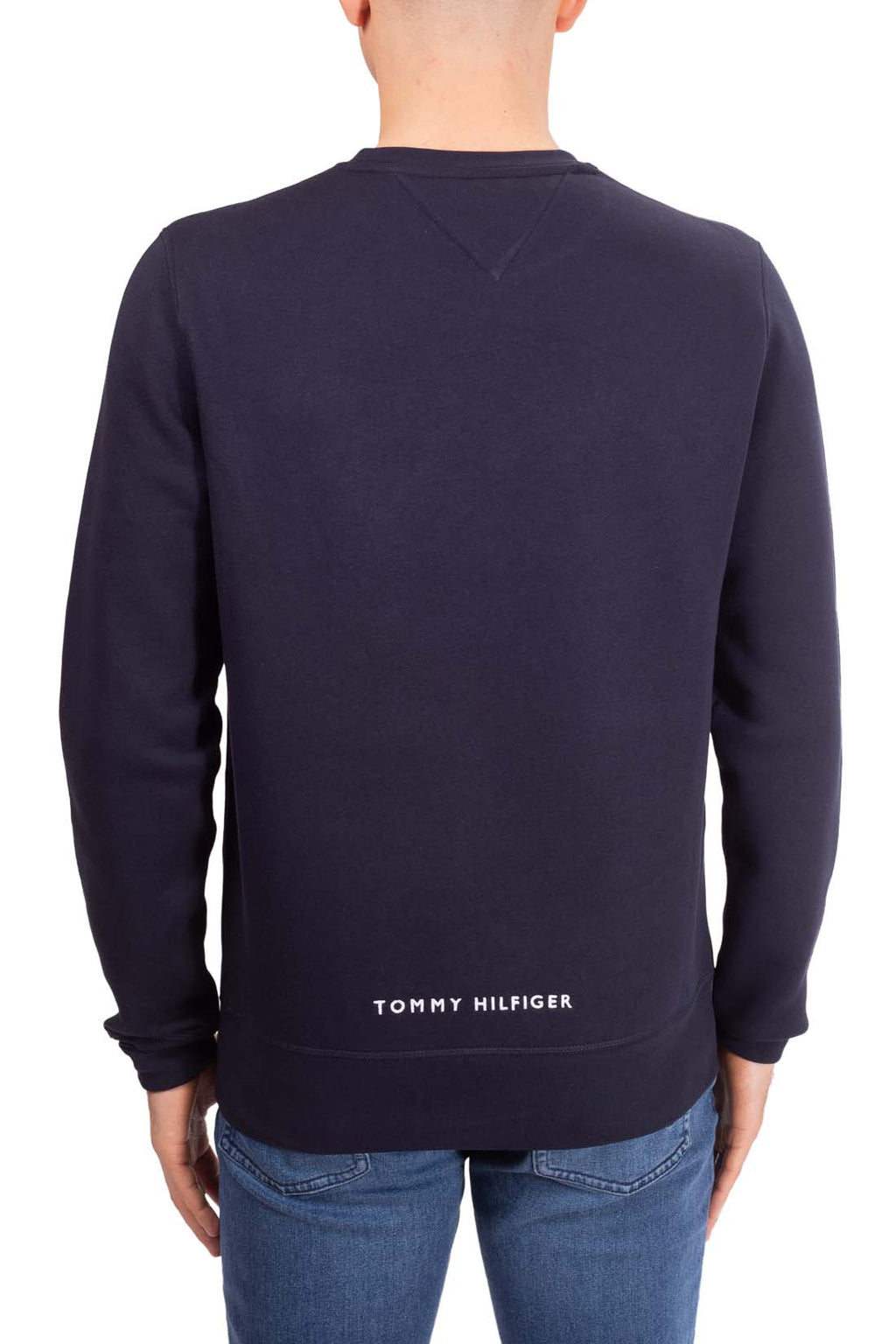 TOMMY HILFIGER - Men's crewneck sweatshirt with embroidered logo  - Size XL